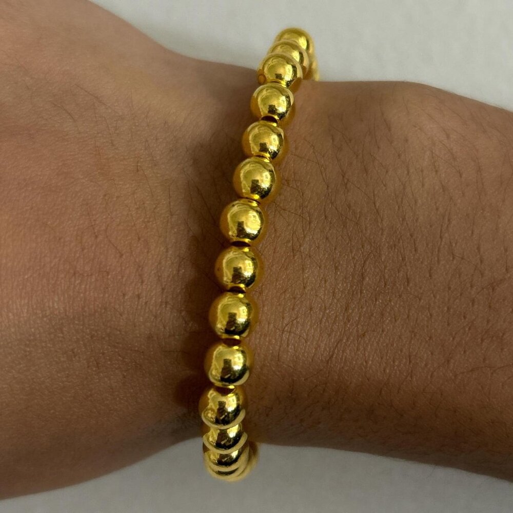 Gold beaded bracelet #jewellery #accessorize